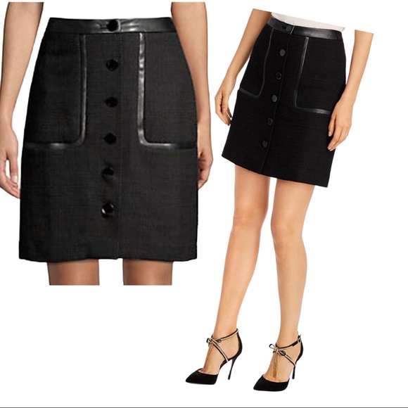 🆕 Karl Lagerfeld Tweed button down skirt - Picture 3 of 4